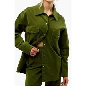 WeWoreWhat Olive Green Top
